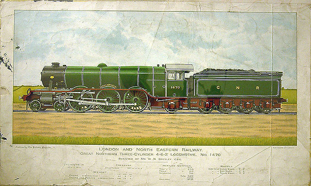 London & North Eastern Railway 4-6-2 3 Cylinder Express Locomotive No. 1470 'Great Northern'