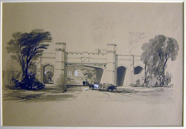 Rugby Railway Bridge (wash drawing)