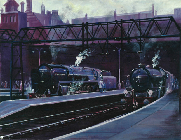 Liverpool Street Station (painting; oil painting)