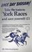 Race Day Bargain! Take the Train to York Races and Save Yourself £1 (poster)