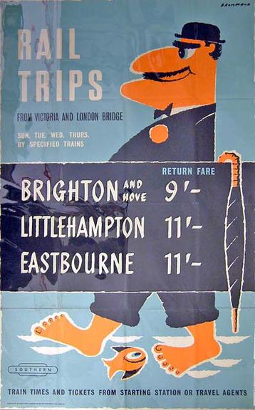 Rail trips from Victoria and London Bridge (poster)