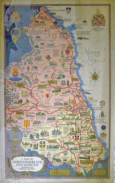 A Map of Northumberland and Durham | Science Museum Group Collection