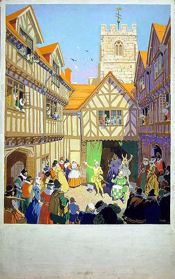 Stratford on Avon (painting; watercolour; poster artwork)