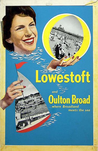 Lowestoft - 'Where Broadland Meets Sea' (original) (paste-up; poster artwork)