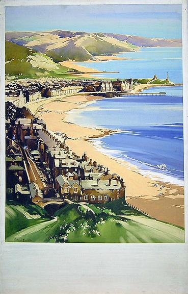 Poster artwork, Aberystwyth (painting; watercolour; poster artwork)