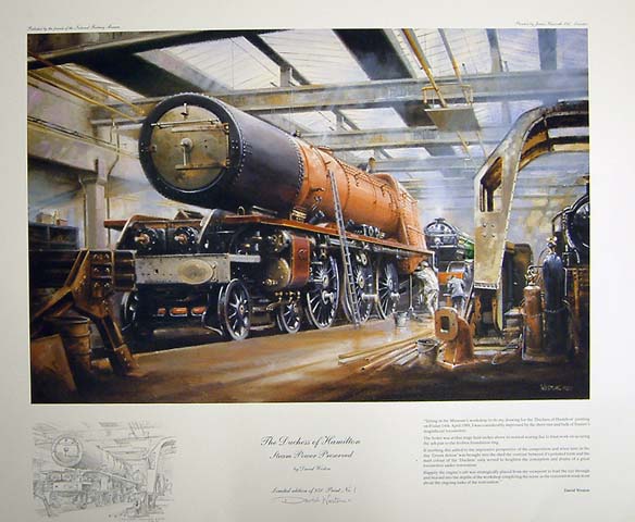 The Duchess of Hamilton - steam power preserved (print)