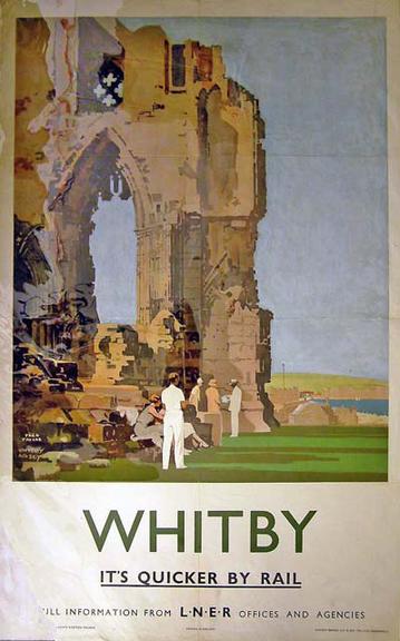 It's Quicker by Rail - Whitby (poster)