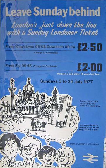 Leave Sunday Behind - London's Just down the Line (poster)