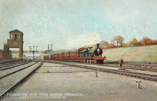 Folkestone Boat Train nearing Orpington