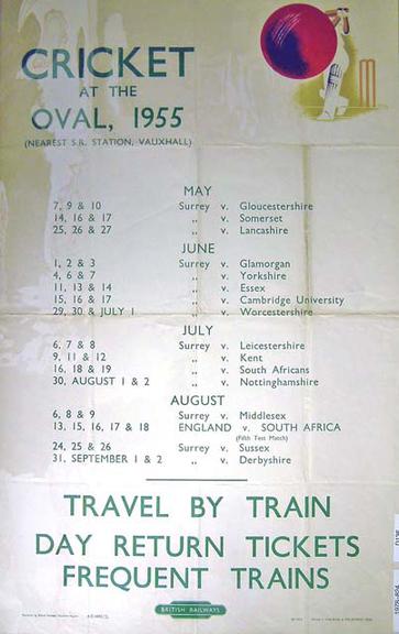 Cricket at The Oval 1955