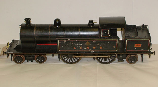 Model steam locomotive, 1/24 scale