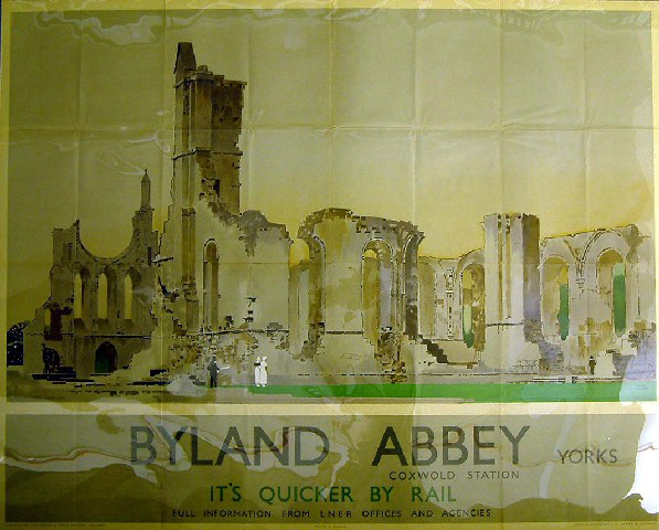 It's Quicker by Rail - Byland Abbey, Yorks