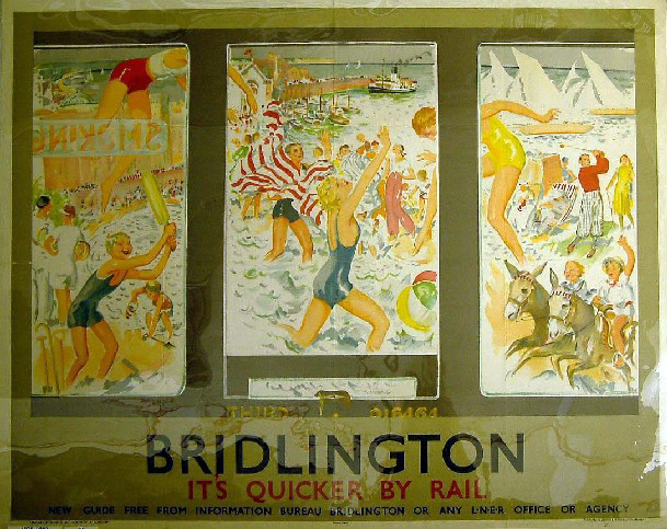 It's Quicker by Rail - Bridlington (poster)