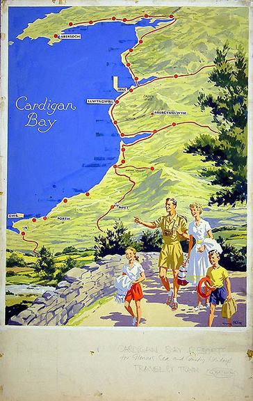 Cardigan Bay Resorts (painting; watercolour; poster artwork)