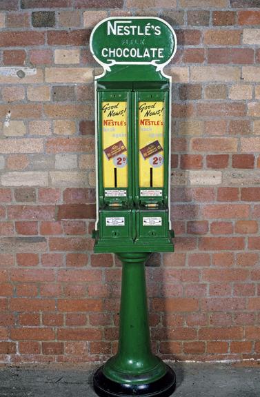 Chocolate machine on cast iron column