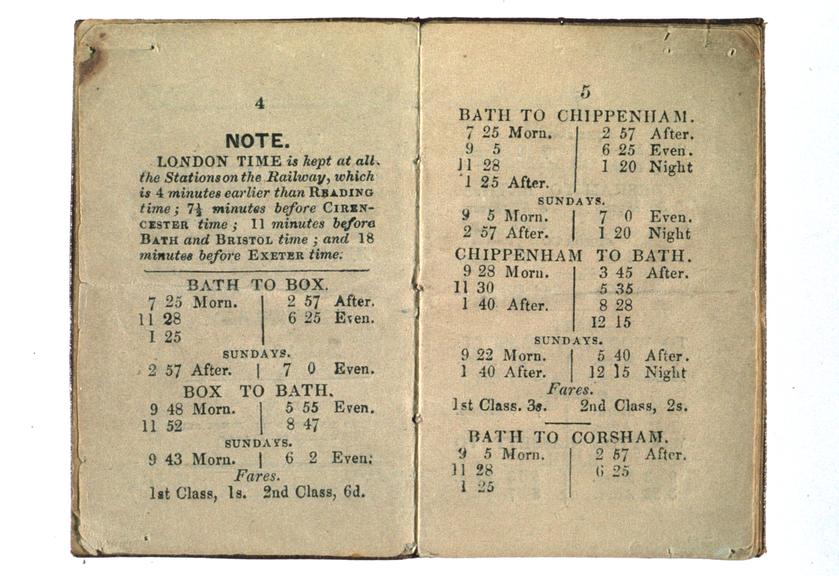 The New Great Western Timetable