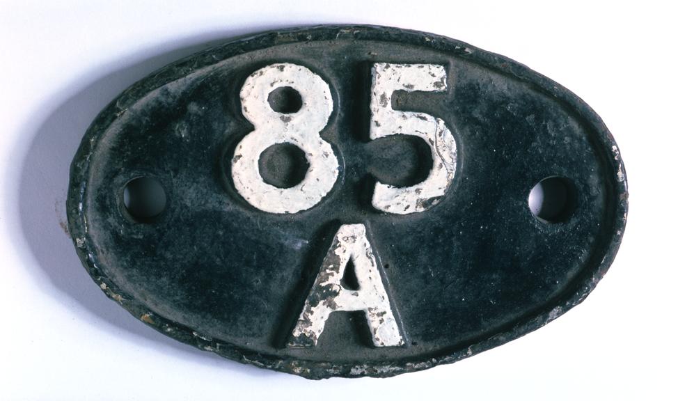 Shed plate, Midland Railway